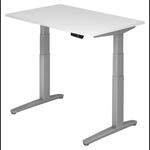 XBHM 12 SS | Schreibtisch 120 x 80 elektrisch h&ouml;henverstellbar Wei&szlig;