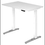 XBHM 12 WC | Schreibtisch 120 x 80 elektrisch h&ouml;henverstellbar Wei&szlig;