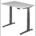 XBHM 12 GG | Schreibtisch 120 x 80 elektrisch h&ouml;henverstellbar Grau