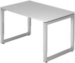 REGO 12 S | Schreibtisch 120 x 80 h&ouml;henverstellbar Grau/Silber