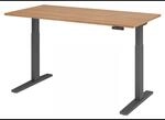 XMKA 16 G | Schreibtisch 160 x 80 elektrisch h&ouml;henverstellbar Nussbaum