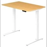 XBHM 12 WW | Schreibtisch 120 x 80 elektrisch h&ouml;henverstellbar Buche