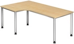 HILO 82 S | Schreibtisch - Ahorn 200 x 120 h&ouml;henverstellbar