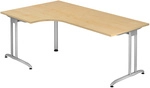 BELA 82 S | Schreibtisch - Ahorn 200 x 120