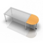 LA60 - Ansatztisch 60x80 Buche