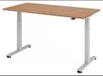 XMST 16 S | Schreibtisch 160 x 80 elektrisch h&ouml;henverstellbar Nussbaum