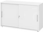 BETA S 1752S | Schiebet&uuml;renschrank | 2 OH Relinggriff Kunststoff Wei&szlig;