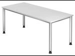 HILO 19 S | Schreibtisch 180 x 80 h&ouml;henverstellbar Wei&szlig;