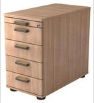 SIGNA SC50 - Standcontainer Streifengriff Kunststoff Nussbaum