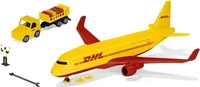 SIKU 1702 DHL Frachtflugzeug mit Zubeh&ouml;r