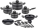 GSW Kochtopf-Set Milano Nero 15-tlg.