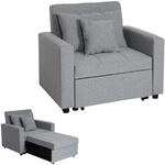 Schlafsessel MCW-L90, Klappsessel Schlafsofa G&auml;stebett Relaxsessel,...