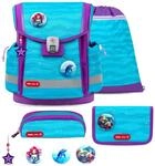 Belmil Rucksack Classy Plus ergonomisches Schulranzen-Set 5-teilig Tasche