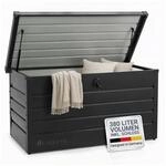 Juskys Metall Aufbewahrungsbox Limani 380 Liter - Box wasserdicht, abschlie&szlig;bar -
