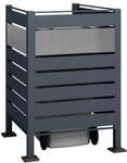 Westmann Metall M&uuml;lltonnenverkleidung Planum 120cm - versch. Ausf&uuml;hrungen