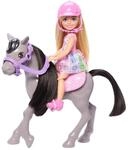 Mattel HTK29 - Barbie - Chelsea - Puppe mit Pony &ndash; Reitspielset mit Helm, Sattel &