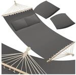 tectake&reg; H&auml;ngematte, mit Spreitzst&auml;ben, f&uuml;r 2 Personen, Belastbarkeit 240 kg, 230