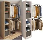VCM Holz Kleiderschrank offener Schrank begehbarer Kleiderregal Raumwunder mit