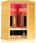 Dewello&reg; Infrarotkabine Infrarotsauna SALTCOATS 120cm x 120cm inkl. 3