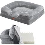Juskys Hundebett Sheena M - 72 x 60 cm - orthop&auml;disch & flauschig - Bezug abnehmbar