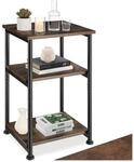 tectake&reg; Beistelltisch, Industrial Style, mit 3 Ablagen, 34 x 30 x 59 cm