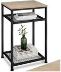 tectake&reg; Beistelltisch, Industrial Style, mit 2 Gitterablagen, 45,5 x 36 x 75,5 cm