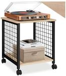 tectake&reg; Beistelltisch, Industrial Style, Gestell mit Gitterseiten, 2 Ablagen und