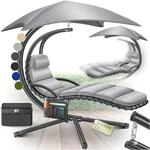 KESSER&reg; Schwebeliege mit Sonnenschirm, H&auml;ngeliege , Sonnenliege H200, L194,...