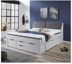 Relita - Funktionsbett Maxi 180 x 200 cm, ohne Lattenrost mit 6 Bettschubladen...