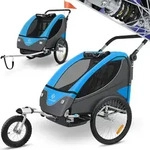 KESSER&reg; Kinderanh&auml;nger Fahrradanh&auml;nger 360&deg; Drehbar mit Federung 2in1