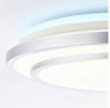 BRILLIANT Lampe Vilma LED Deckenleuchte 52cm weiß-silber 1x 32W LED integriert,