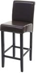 Barhocker MCW-C33, Barstuhl Tresenhocker, Holz MVG-zertifiziert ~ braun, dunkle