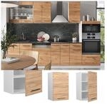 Vicco H&auml;ngeschrank K&uuml;chenschrank K&uuml;chenm&ouml;bel Fame-Line Wei&szlig; Eiche modern 45 cm
