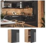 Vicco H&auml;ngeschrank K&uuml;chenschrank K&uuml;chenzeile R-Line 45 cm Eiche Anthrazit T&uuml;r