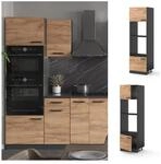 VICCO K&uuml;chenschrank Mikrowellenumbauschrank 60 cm R-Line Anthrazit