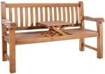 CLP Teakbank Orlando 150 cm Farbe:teak;Gr&ouml;&szlig;e:150 cm