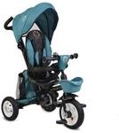 Byox Tricycle Flexy Lux 3 in 1 Dreirad, klappbar, Gummireifen, drehbarer Sitz t&uuml;rkis