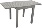 Balkon-Ausziehtisch TIRANA 70/140x70cm, Aluminium silbergrau