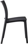CLP Gartenstuhl stapelbar wetterfest Meton, Gartensessel mit Lehne UV-best&auml;ndig,