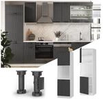 Vicco Herdumbauschrank K&uuml;chenschrank K&uuml;chenm&ouml;bel Fame-Line Landhaus Wei&szlig;