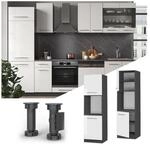 Vicco Herdumbauschrank K&uuml;chenschrank K&uuml;chenm&ouml;bel Fame-Line Anthrazit Wei&szlig; 60 cm