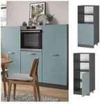 Vicco Vorratsschrank K&uuml;chenschrank R-Line Solid Anthrazit Blau Grau 60 cm modern