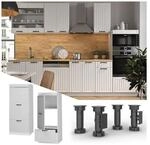 Vicco Mikrowellenumbauschrank K&uuml;chenschrank K&uuml;chenm&ouml;bel Fame-Line Landhaus Wei&szlig;