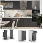 Vicco Schubunterschrank 40 cm FAME Line K&uuml;chenschrank K&uuml;chenzeile Landhaus
