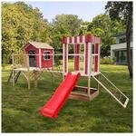 HOME DELUXE Spielpark inkl. Rutsche WUNDERLAND Rot - 555 x 340 cm