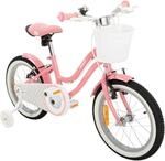 Actionbikes Kinderfahrrad Starlight 16 Zoll, Rosa, St&uuml;tzr&auml;der, Fahrradkorb,