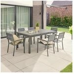 HOME DELUXE Garten-Sitzgruppe CALIDO MADERA inklusive ausziehbarer Gartentisch...