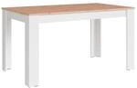 byLIVING Esstisch NORI, Breite 120 cm, wei&szlig;/Artisan Eiche (Eiche-Optik)