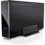 Aplic USB 3.0 Festplattengeh&auml;use 3,5 Zoll extern - geb&uuml;rstetes Aluminium - f&uuml;r SSD