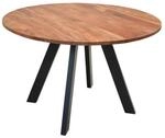 byLIVING Esstisch TARA, Breite 120 cm, Akazie natur/schwarz